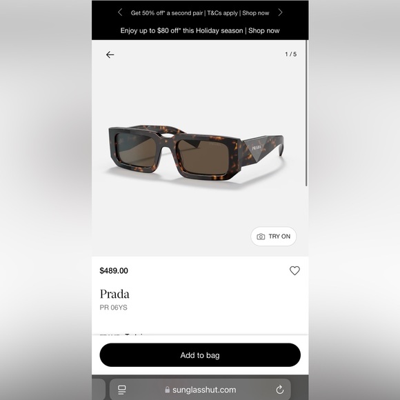 Prada sunglasses - PR O6YS - Picture 5 of 5